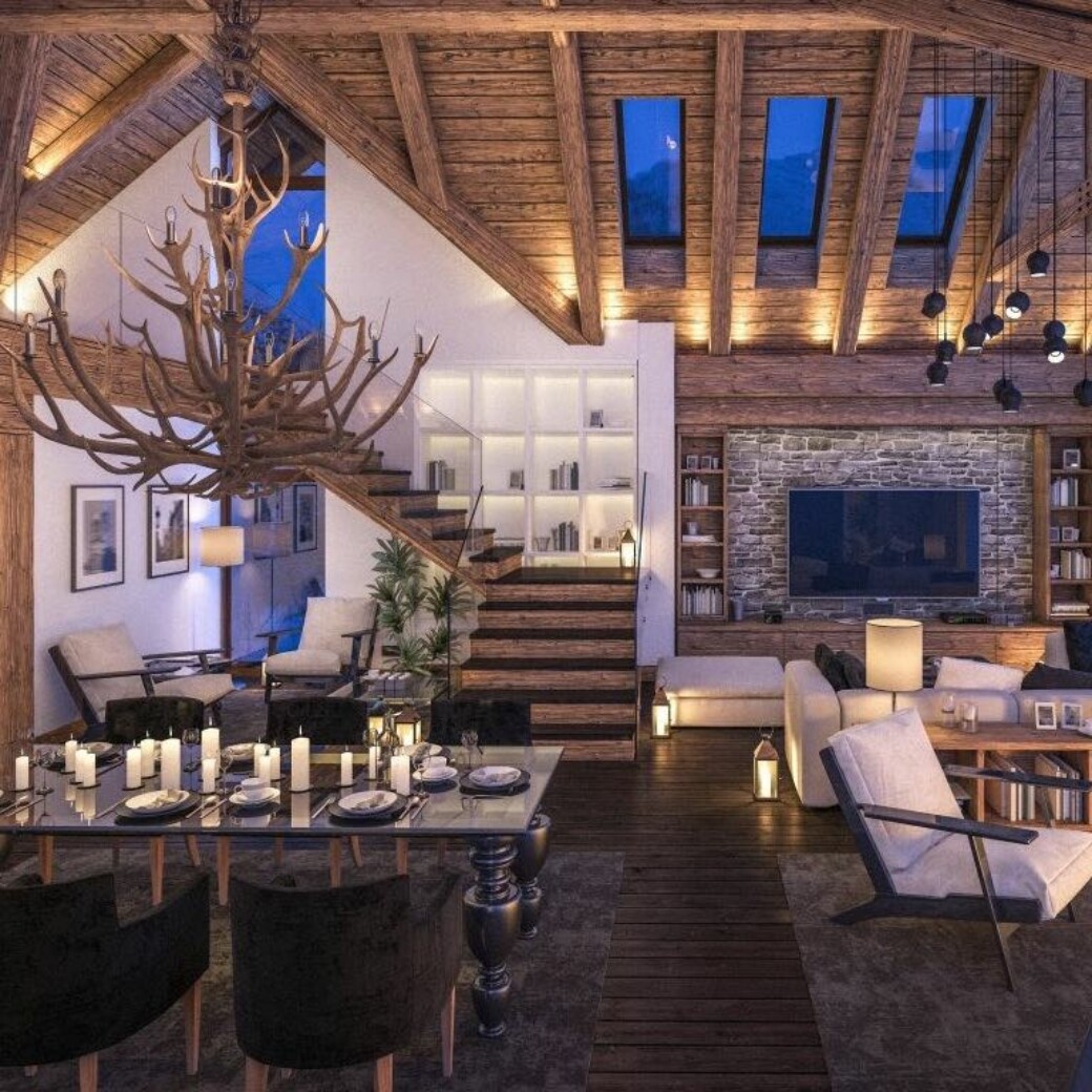 Chalet im Chaletdorf im Winter in Österreich - ChaletZeit