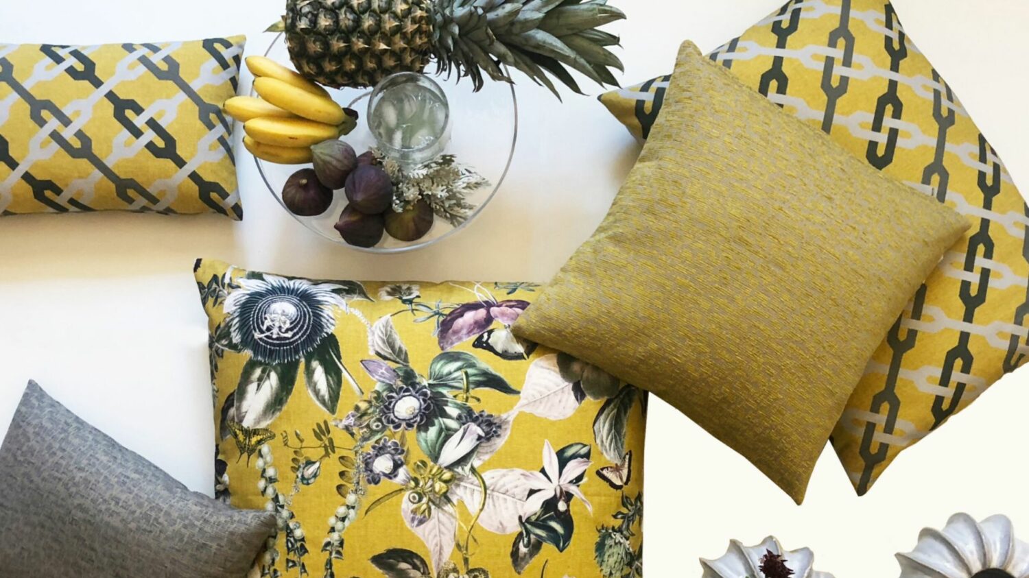 Hoteldekoration - Lazis Deko - Kissen gelb - Hotelmarketing München