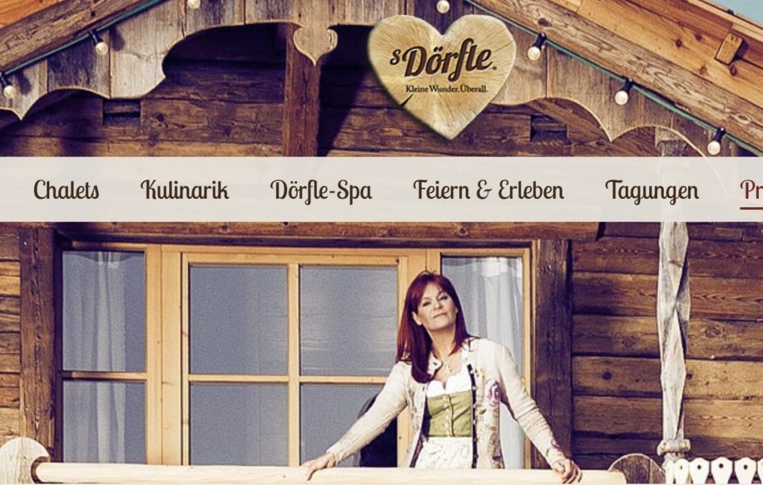 Andrea Berg - Chaletdorf sDörfle in Aspach