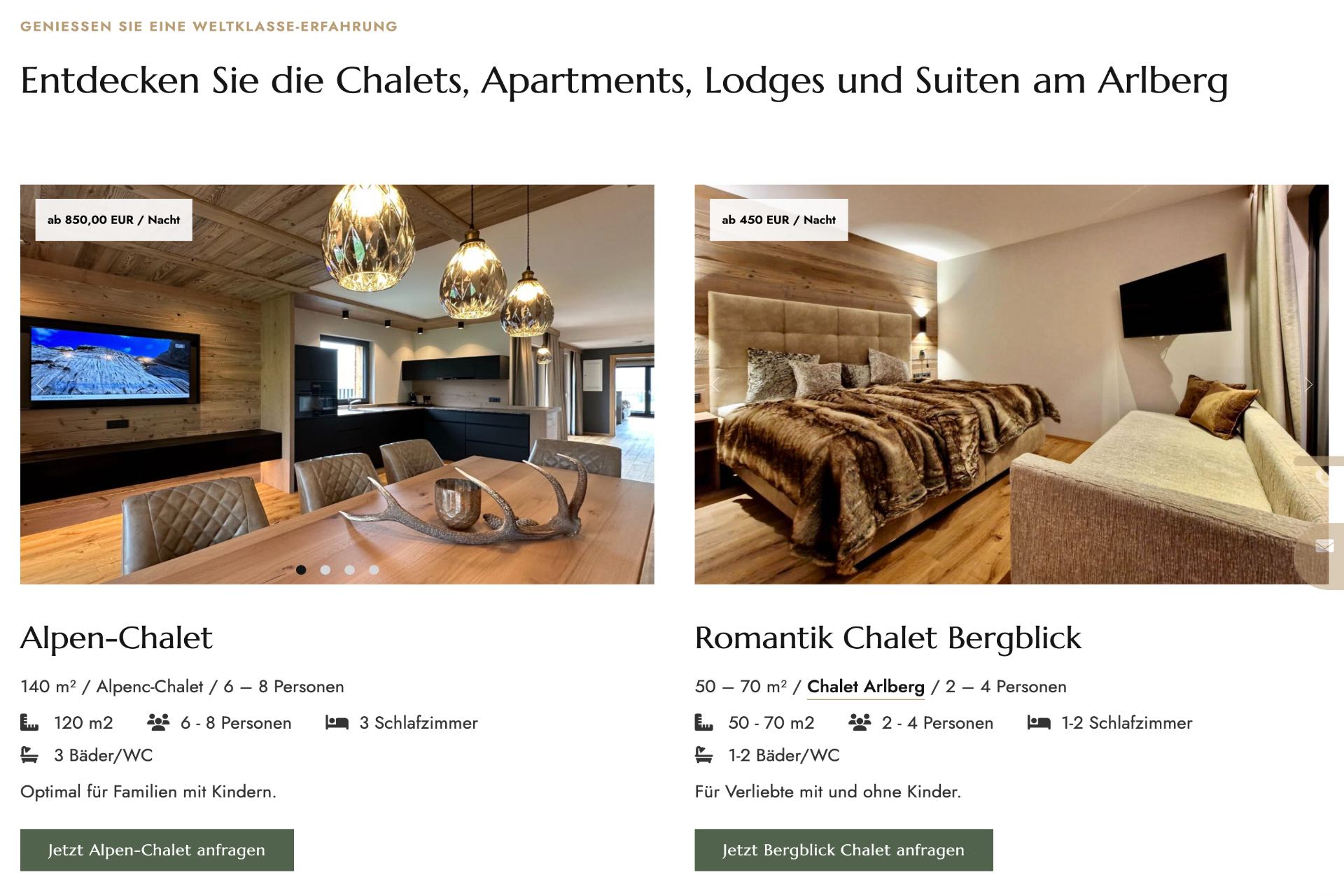 Hotelmarketing Referenz - die neue Booking Arlberg Buchungsplattform am Arlberg in Österreich