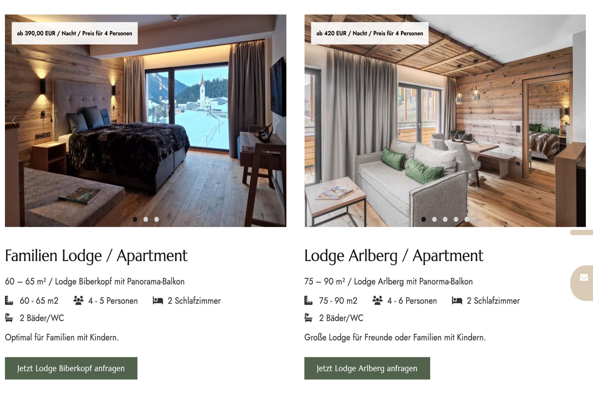 Hotelmarketing - die neue Booking Arlberg Buchungsplattform am Arlberg in Österreich – Referenz Hotelmarketing Agentur Mumme & Partner München